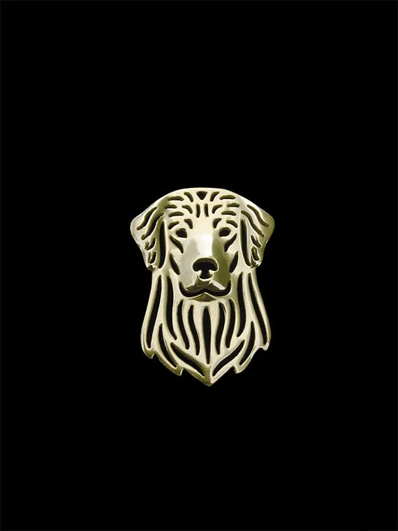 

New Classic Animal Golden Retriever Dog Broche Gold Silver Color Designer Brooch For Men Overwatch Gift For Friend Father