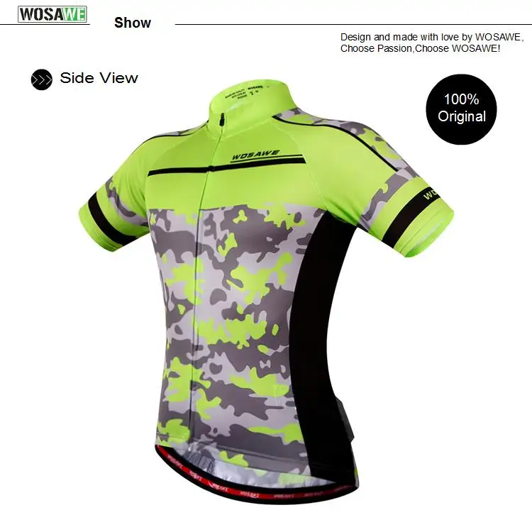 WOSAWE камуфляжная одежда Велоспорт Джерси Короткие Ropa De Ciclismo Велосипедное трико комплект одежды велосипед одежда дышащая гелевая подкладка