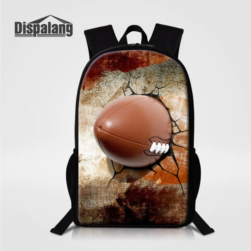Dispalang Children School Bags For Girls Boys Football Printing Men