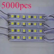 5000 шт./лот, белый/теплый белый/красный/зеленый/синий DC12V IP65 Водонепроницаемый 5050 SMD светодиодный модуль 6 светодиодный T-56 DHL/FedEx