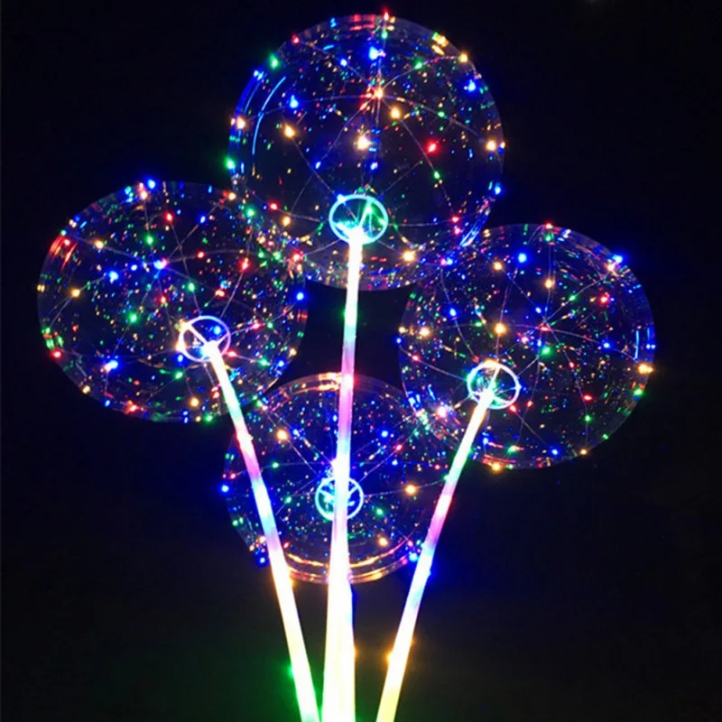 Светодиодный светящийся Яркий ручной волнистый шар, светящийся ночной рынок, праздничные украшения для дня рождения детей