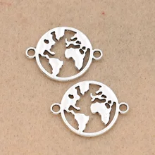 10 шт. Тибетский посеребренный шарообразный соединитель для изготовления ювелирных изделий браслет ожерелье ювелирные изделия ручной работы аксессуары DIY 20 мм