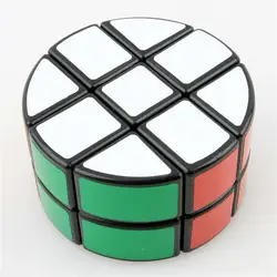 Lanlan цилиндр 3x3x2 Черный ABS пирог твист головоломка магический куб быстро ультра-гладкой кубар-Рубик на скорость игрушки IQ конкурс подарок