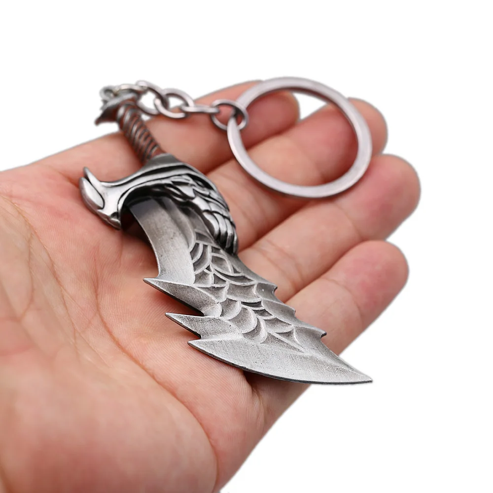 God Of War 4 брелок Kratos knife Брелоки для ключей меч OLYMPUS KRATOS оружие Модель кулон брелок для мужчин ювелирные изделия
