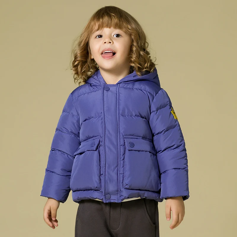 Solid Baby Girl Winter Clothes Button Pocket Boys Coat Solid Hooded Kids Snowsuit Warm White Duck Down For Children Solid Baby Girl Winter Clothes Button Pocket Boys Coat Solid Hooded Kids Snowsuit Warm White Duck Down For Children