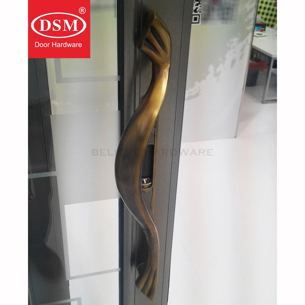 Антимикробная Медь Cu+ дверная ручка PA-301-L520mm Твердые Латунные Ручки для входных деревянных/каркасов/стеклянных дверей