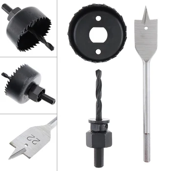 

3pcs 54mm Opener Down Light Veneer Carpentry Hole Saw Bit Cutting Set Kit Drilling Tool Round Case Drill Bits for Gypsum Board