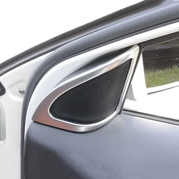

Car Door Stereo Audio Speaker Frame Decoration Sticker Trim For Mercedes Benz GLA X156 A Class 2013-17 Interior Accessories