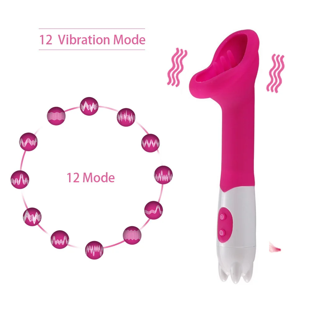 Tongue Clitoral Vibrator Sex Toys for Woman  Silicone Clitoris Stimulator Licking Toys Nipple Vibrator Pussy Sex Toys Products