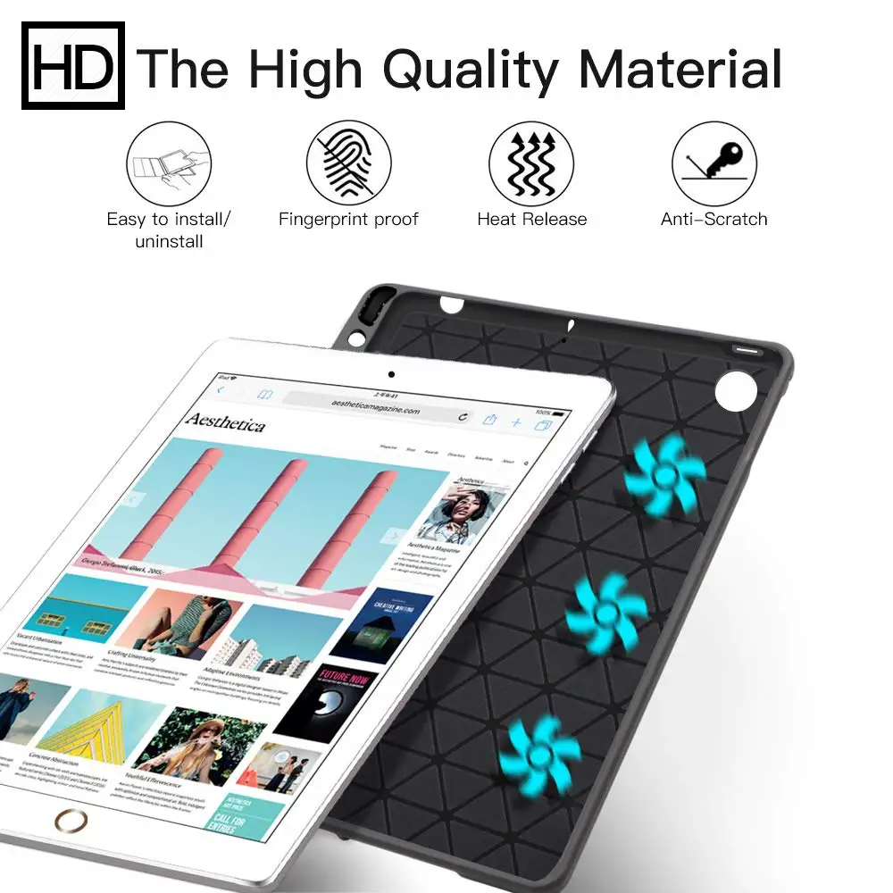 Чехол для нового iPad Air 3 10 5 2019 Bluetooth клавиатура с держателем стилуса подставка