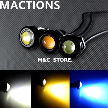 

1pcs 18mm Eagle Eye Light Waterproof Fog Light 9w 12v Led Daytime Running Light Car Parking Reverse Backup Parking Signal Lamps