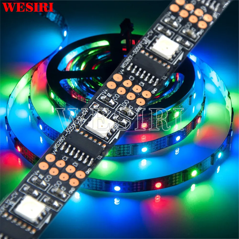 Модифицируемая Светодиодная лента WS2801 5 м 5050 RGB подсветильник ка телевизора 160