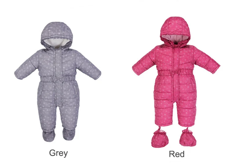 Новые брендовые Детские зимние комбинезоны; хлопковый комбинезон с капюшоном для мальчиков и девочек; зимние комбинезоны; детская одежда с принтом; утепленные комбинезоны для новорожденных; верхняя одежда