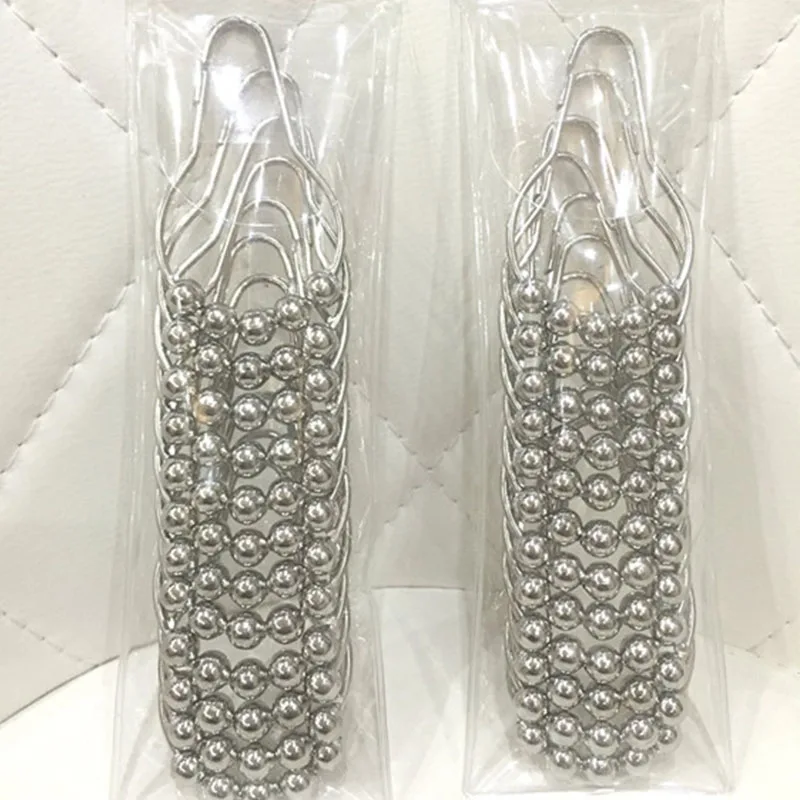 

Gourd Buckle Shower 12 Pcs 5 Roller Polished Satin Nickel Ball Glide Rings Hook Curtain Rollerball Practical Convenient