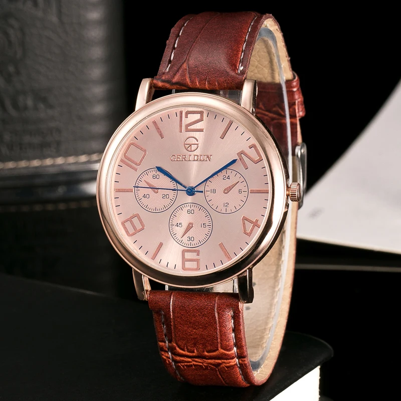 Men Fashion Business Leather Watch Men's Casual 3-eye Outdoor Sports Watch Analog Waterproof Quartz Wristwatch Relogio Masculino Men Fashion Business Leather Watch Men's Casual 3-eye Outdoor Sports Watch Analog Waterproof Quartz Wristwatch Relogio Masculino