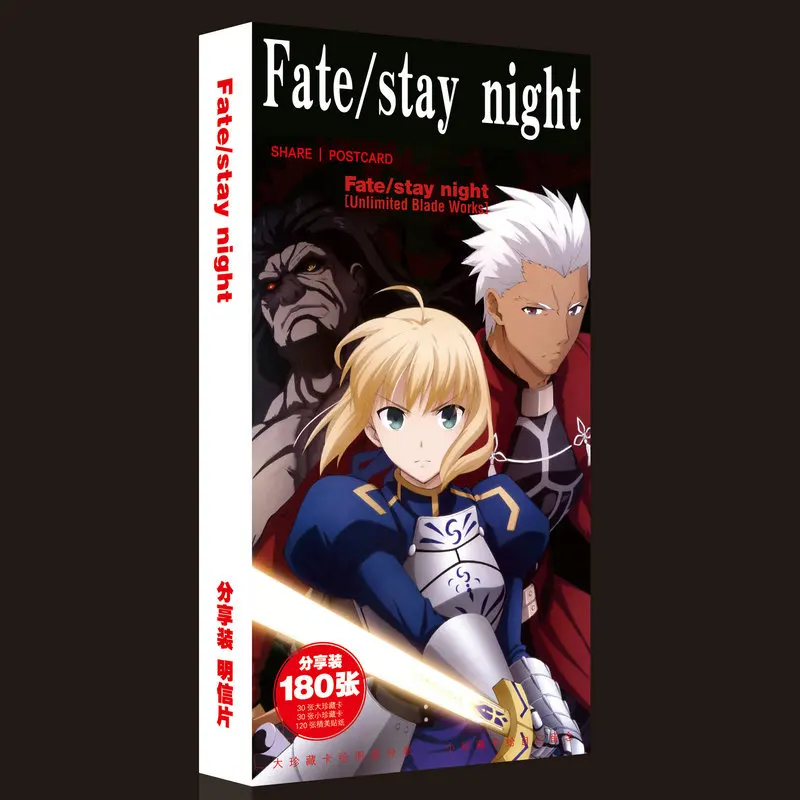 Аниме Fate Stay Night открытка поздравительная открытка с сообщением Рождественский подарок игрушки для детей