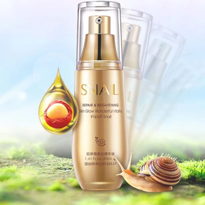 Snail Extract Moisturizers Whitening Skin Face Serum Remove Acne