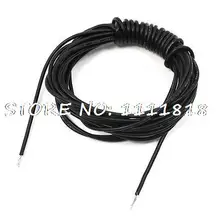 Черный 24AWG стекловолокно медный сердечник электрическое устройство силиконовый провод 3 м