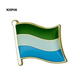 KS-0153 Флаг Sierra Leone булавка значок брошь значки 1 шт KS-0153 - Цвет: KS-0153