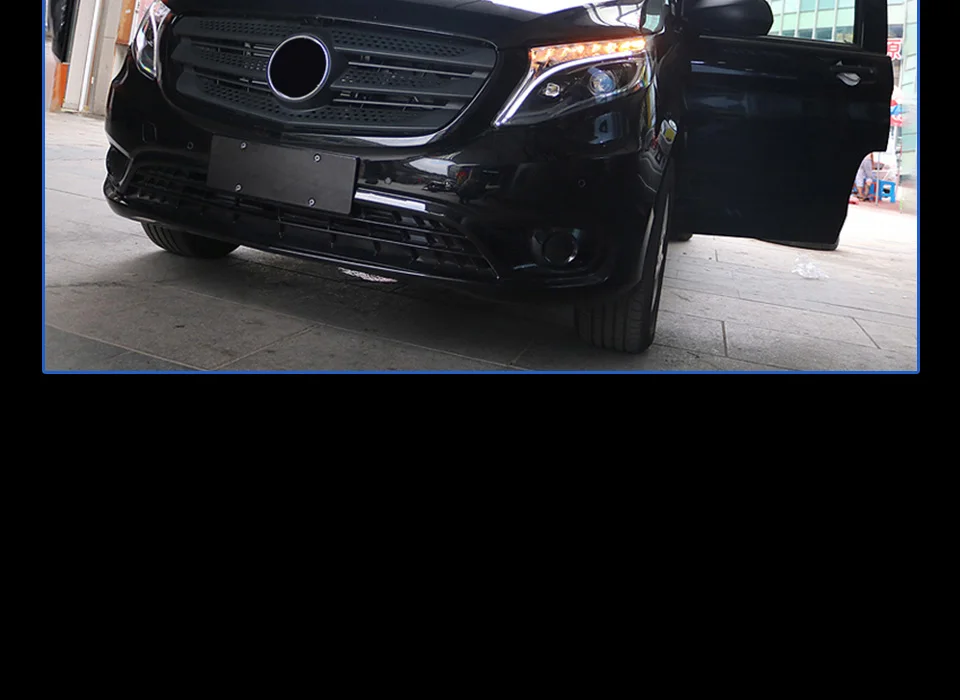 AKD тюнинг автомобильных фар для Mercedes-Benz VITO- светодиодные фары DRL ходовые огни Биксеноновые лучевые огни ангельские глазки