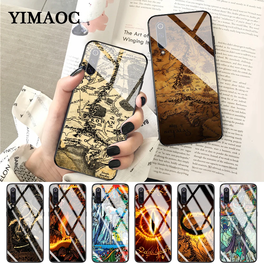

YIMAOC The Lord of The Rings the one ring Glass Case for Xiaomi Redmi 4X 6A note 5 6 7 Pro Mi 8 9 Lite A1 A2 F1
