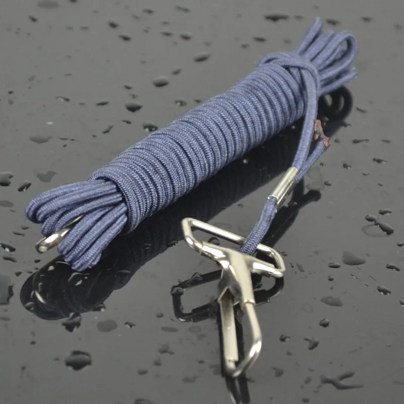 3M/5M/10M Fishing Safety Rope Elastic Lanyard Tensile Rubber Cord Rod