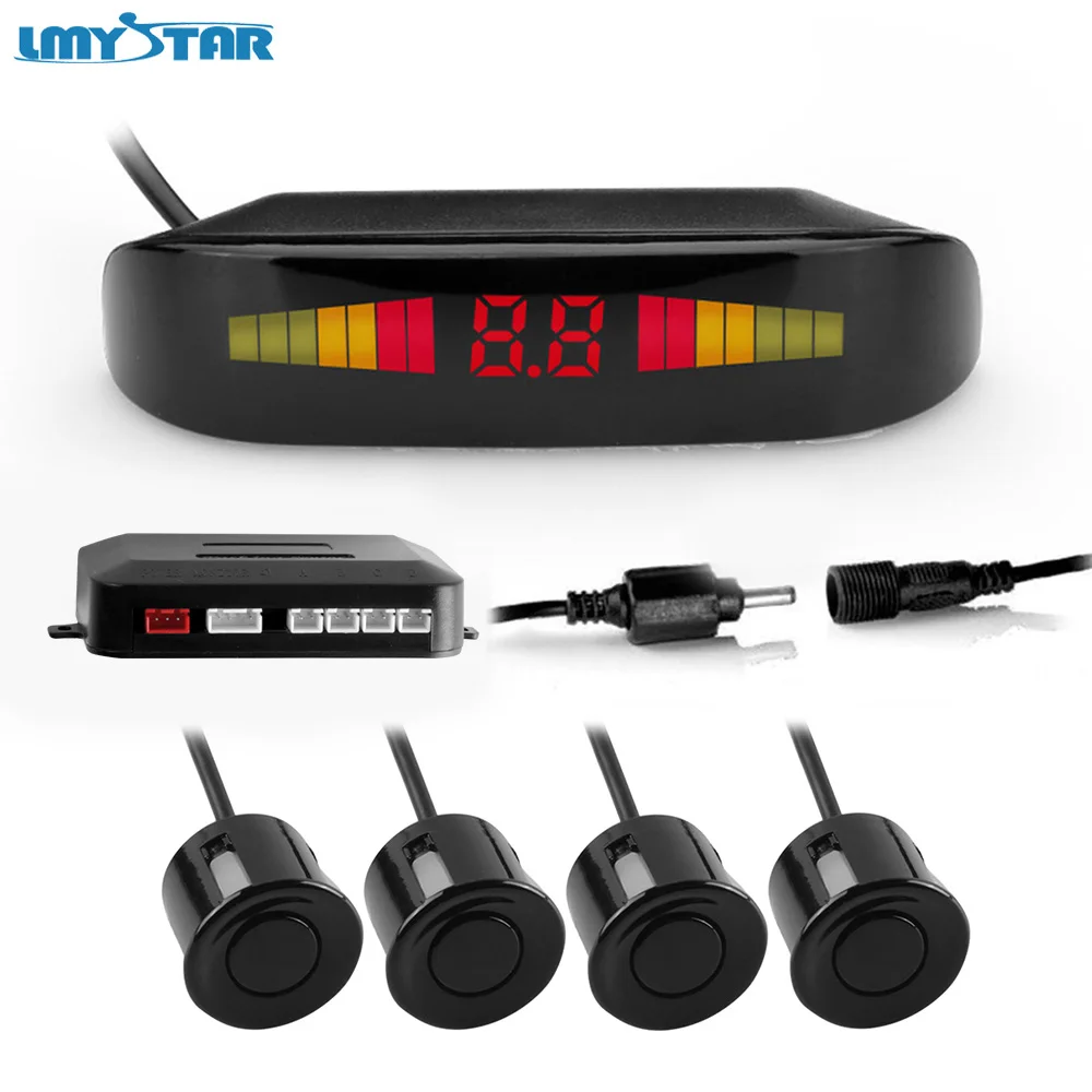 LMYSTAR Parktronic Car Detector Led Parking Sensor Display 4 Sensors