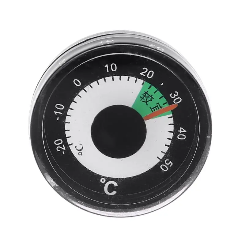 

Diameter 27mm Round Mini Thermometer Plastic Indoor Wall Hanging Temperature Monitor Meter
