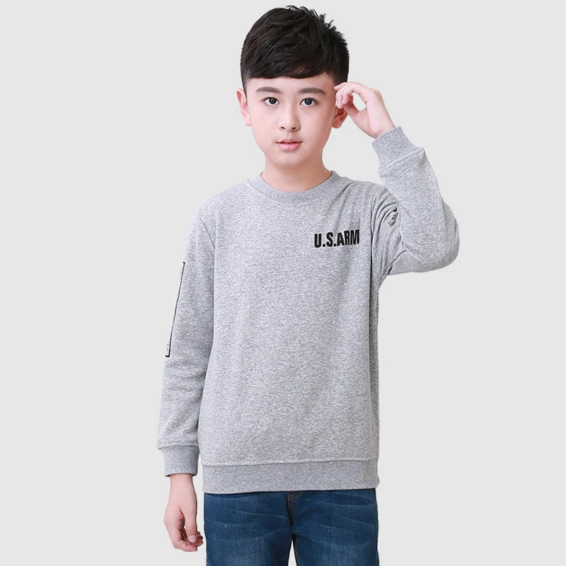 

Solid Children T Shirts 2015 Summer Fashion Cotton Boy Tees Full Sleeve New Brand Children Tops Regular Clothing Solid T Shirts
