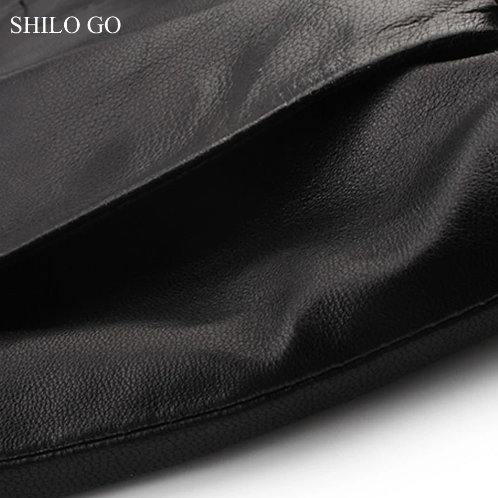 SHILO GO кожаные брюки женские осенние модные овчины штаны из натуральной кожи Роскошные Металлические талии Высокая талия лаконичные свободные брюки