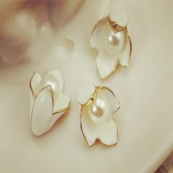 

Hot Sale 40pcs/lot 1.5*2.0cm rhineston Button Flatback plating Wedding Button DIY hair cellphone decoration Accessories YL34