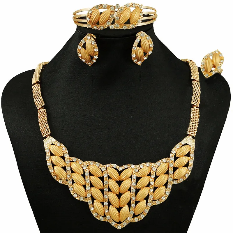 Buy new design gold jewelry sets african beads jewelry