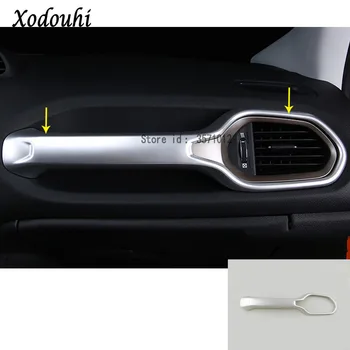 

For Jeep Renegade 2016 2017 2018 2019 2020 Car ABS Silver Cover Trim Middle Up Air Conditioning Switch Outlet Vent Handle Bowl