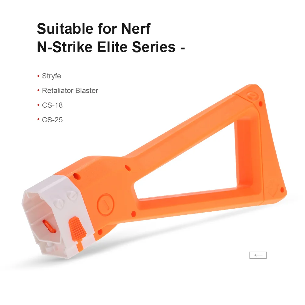 

Worker AK Mold ABS Modification Shoulder Stock Toy Accessories for Nerf Toy Gun Anti-shock Gun Toys for Boys Gift Orange Black