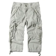 Для мужчин новые летние шорты Мужская однотонная мульти-комбинезоны с карманами модные Повседневное пляжные брюки pantaloncini uomo хлопок# y3