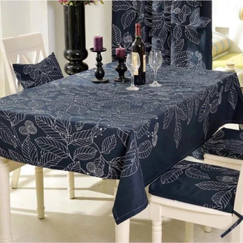

2015 Europe Style High Quality Cotton Table Cloth Rectangular Tablecloths Leaves Printe Picnic Hotel Home Tablecloths Dustproof