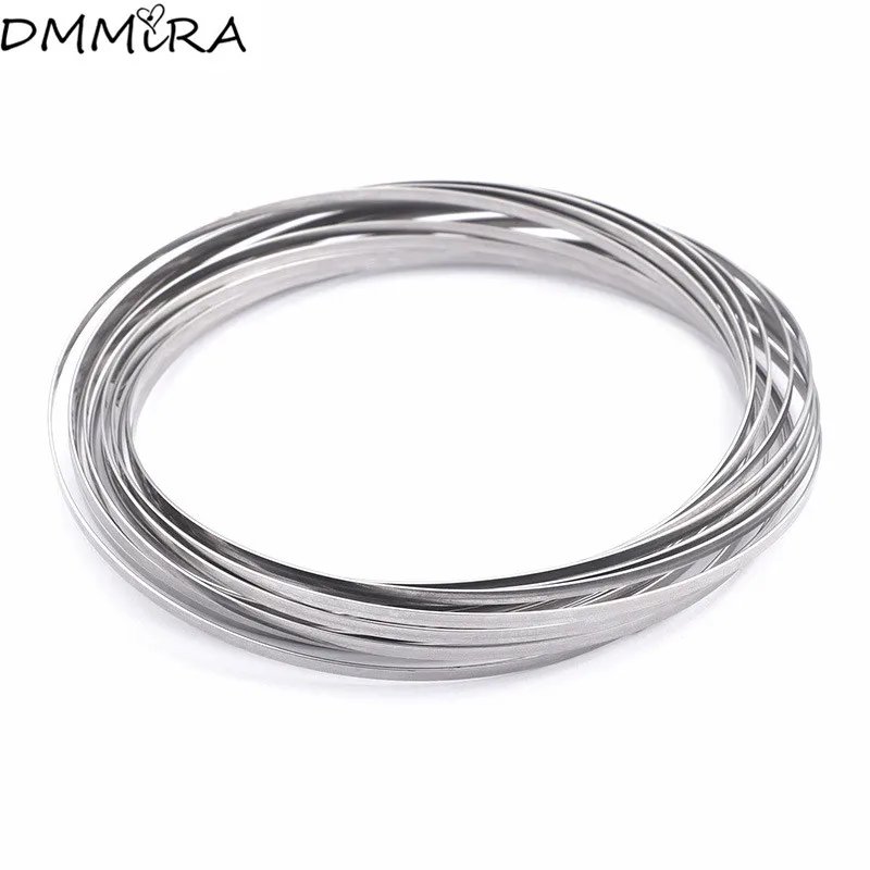 

Fashion Women Men Strange Fluid Silver Bronze Color Stainless Steel Round Magic Circle Decompression Bracelets Pulseras Jewelry