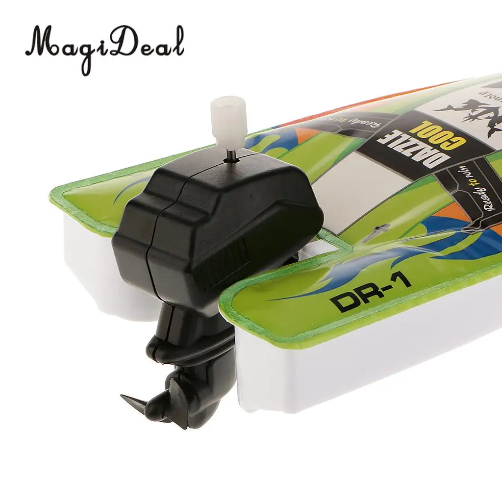 MagiDeal High Quality Kid Plastic Children Inflatable Wind Up Speedboat Boat Pool Bath Toy for Kid Birthday Gift Classic Toys