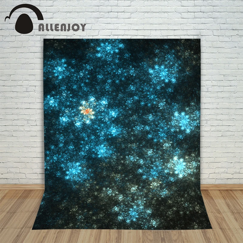 Allenjoy photo background Blue shiny flower beautiful 3d modern baby backgrounds for photo studio Photo background
