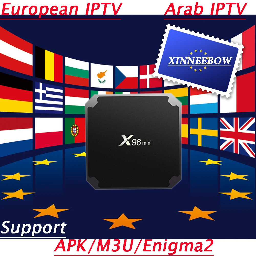 Европа Франция IP tv Box Испания M3U подписка HD Live tv X96 Мини Android tv Box для Испанский Великобритания Португалия, Италия каналы