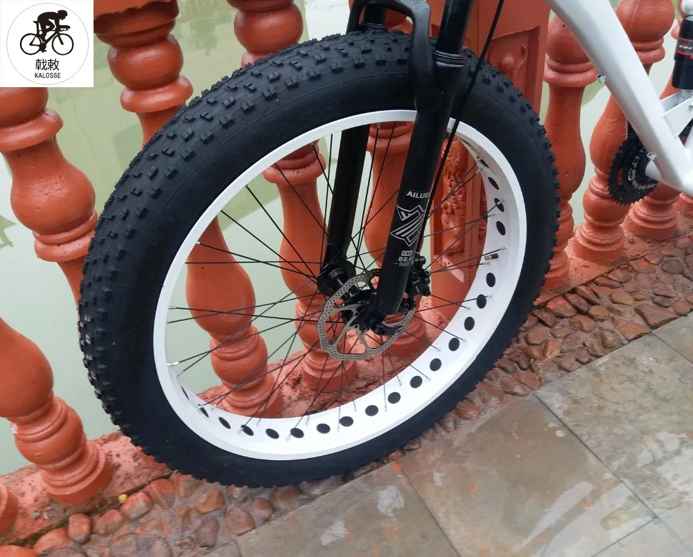 Flash Deal Kalosse   17 inch Hydraulic brakes  brakes   Fat bicycle , Snow bike  Microshift 30 speed mountain bike   26*4.0 tires 3