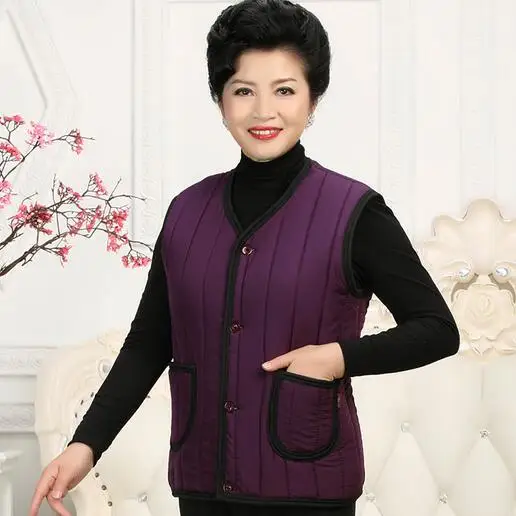 Winter Women Parka Vest Coats New Warm Thick Down Cotton Vests Jacket Female Plus Size 4xl Sleeveless Waistcoat Tops DF819 | Женская