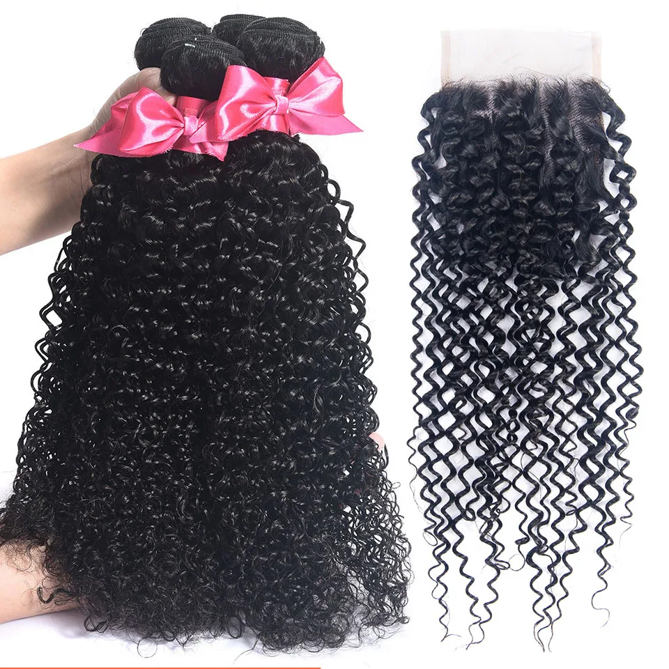 

Malaysia Hair Bundles With Closure Curly Bundles With Closure Remy Human Hair 3 Bundles With Closure Hair Extension