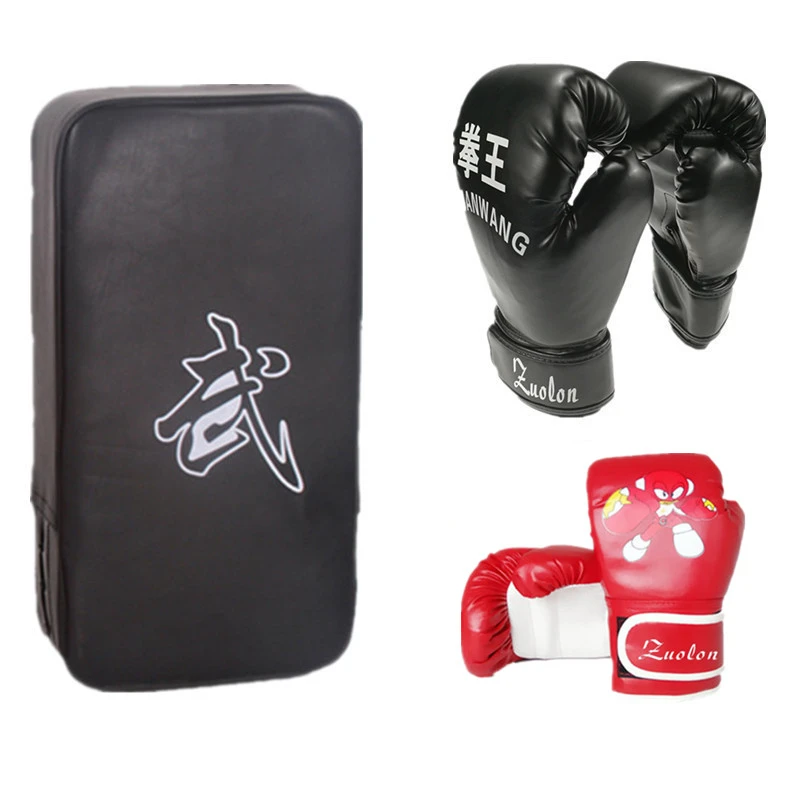 Hand Target Kick Pad Kit Black Training Focus Punch Pads Sparring Boxing BLOSG