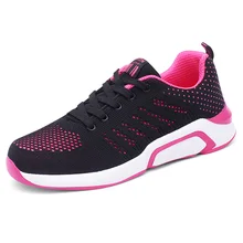 Tenis Mujer/ г., гибкие женские теннисные туфли zapatos mujer, дышащие сетчатые кроссовки Удобная спортивная обувь chaussures femme