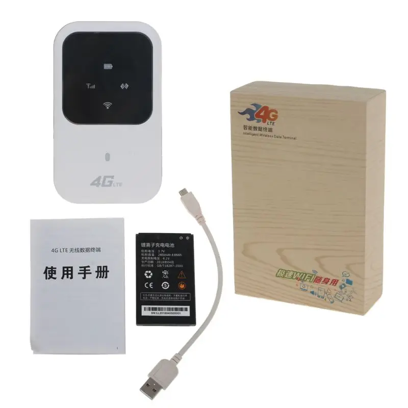 

Unlocked 3G 4G Lte Wireless Pocket wifi Mobile Hotspot Car Wi-fi Router With Sim Card Slot With Display B1/3 (2100/1800Mhz)