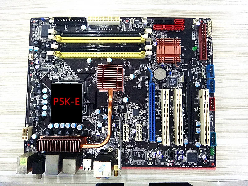 For ASUS P5K-E Original Used Desktop Motherboard For Intel P35 Socket LGA 775 For DDR2 8G SATA2 ATX asus original motherboard g31m s2l g31 ddr2 lga 775 motherboard