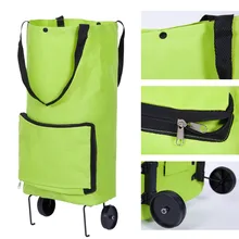 Home travel bag shopping driver pull bag folding dual use with wheel shopping bag tug bag wagon