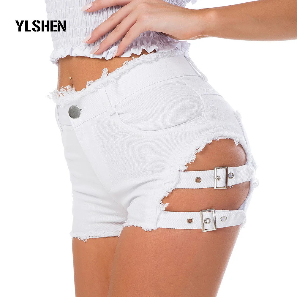

2019 Sexy Plus Size Women Denim Shorts Summer Fashion Hole High Waist Short Femme Jeans Mini Booty Shorts Spodenki Outfits