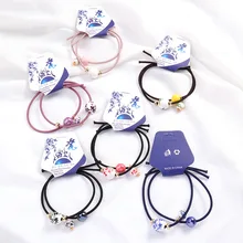 1 шт., веревка для волос для девочек, креативная новая плотная резинка с лисой, браслет с кольцом для волос G0409